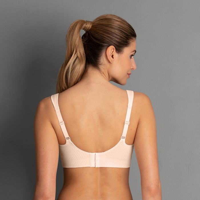 Air Control Sports Bra from Anita in Blush. Back view
