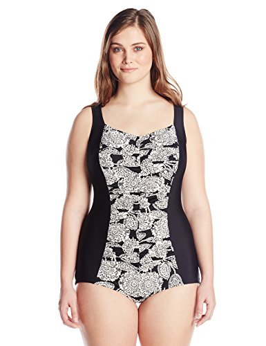 Lady Lace Black & White Swimsuit from Penbrooke