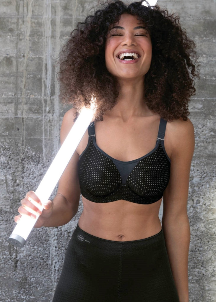 Performance Wire X Sports Bra from Anita in Black & Anthracite