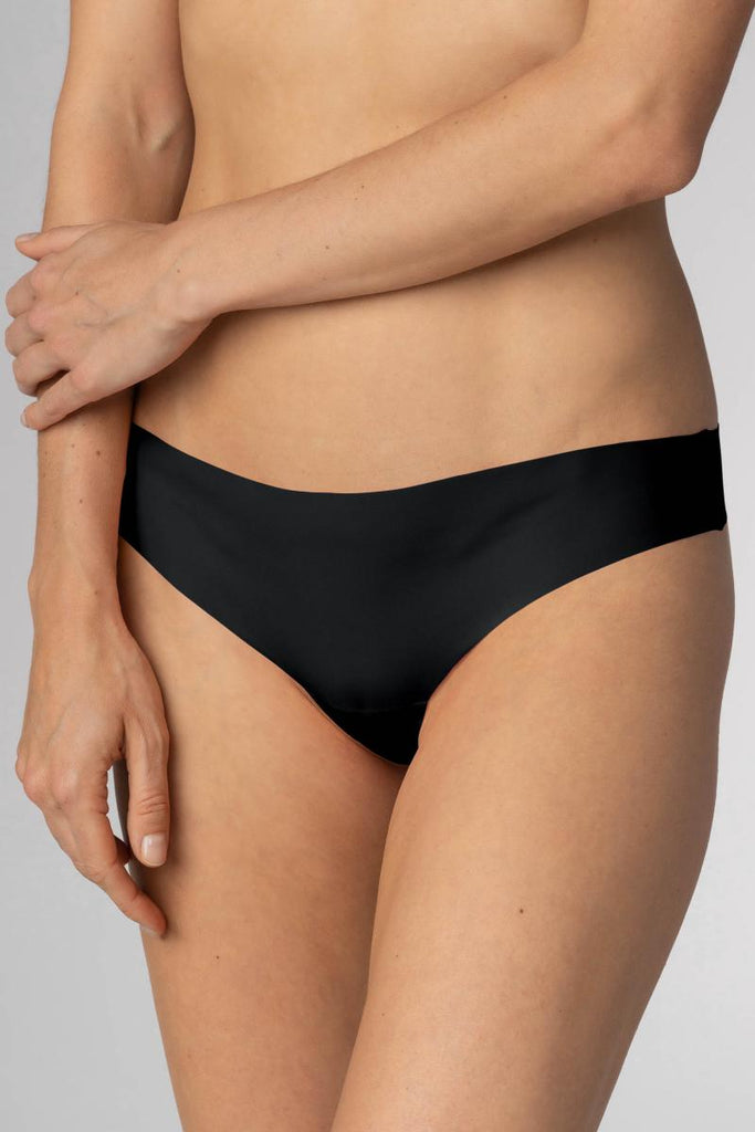 Seamless Black Thong from Mey