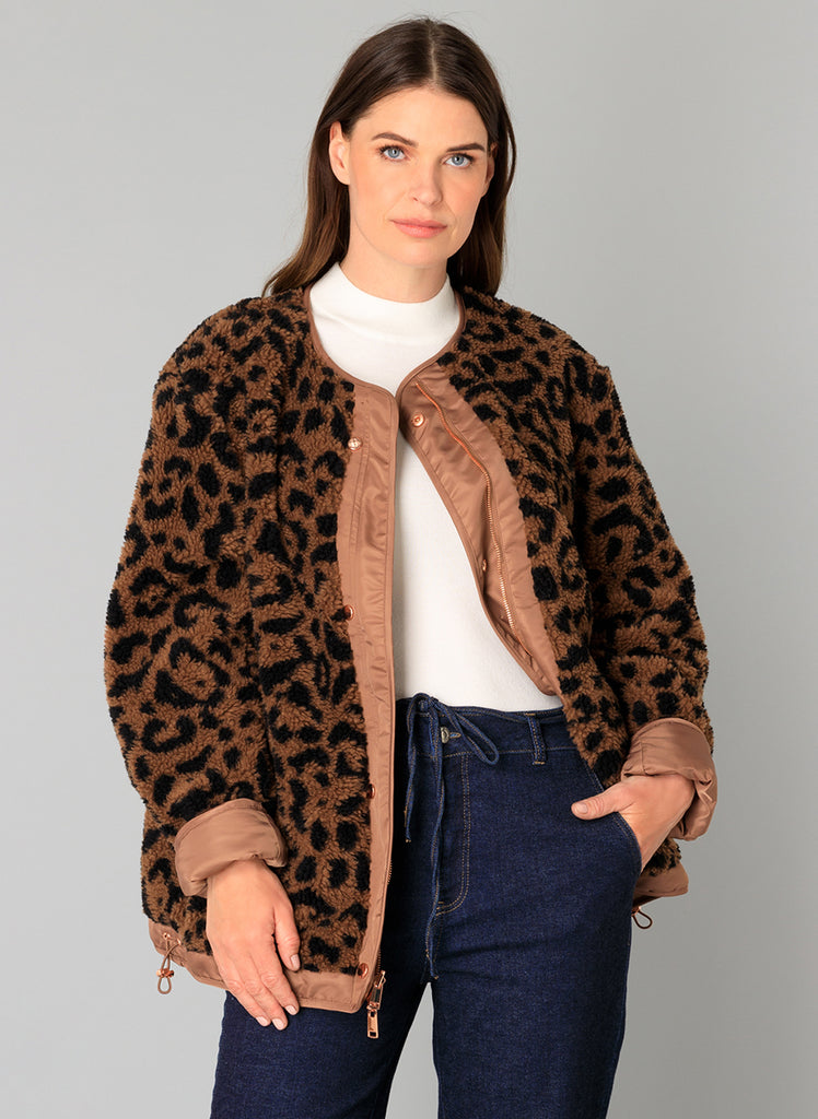 Yest Zinaida Reversible Leopard Jacket