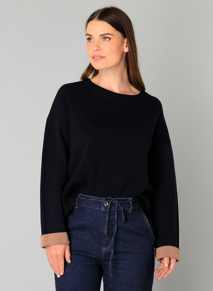 Yest Brenna Sweater Navy