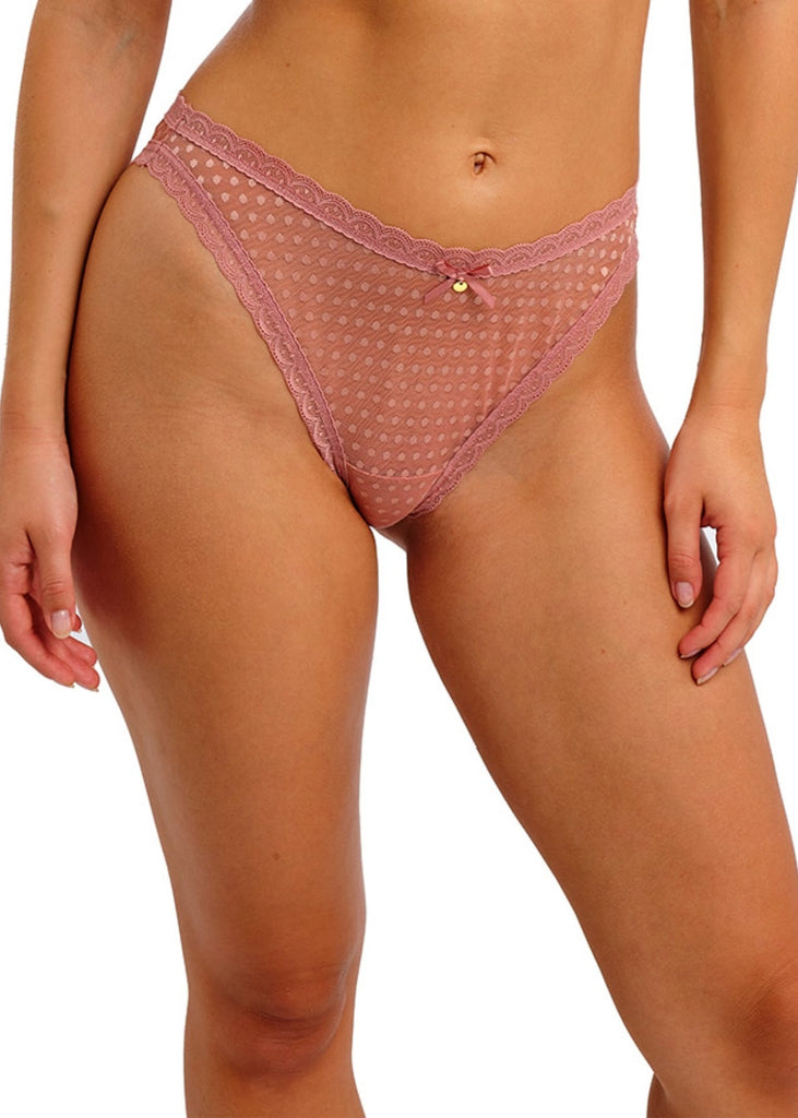 Freya Spot-Light Ash Rose High Leg Brief