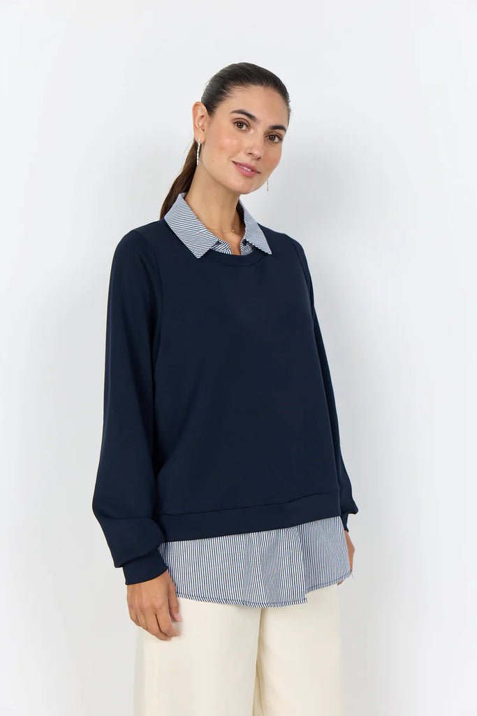 Soya Concept Banu Fooler Top Navy