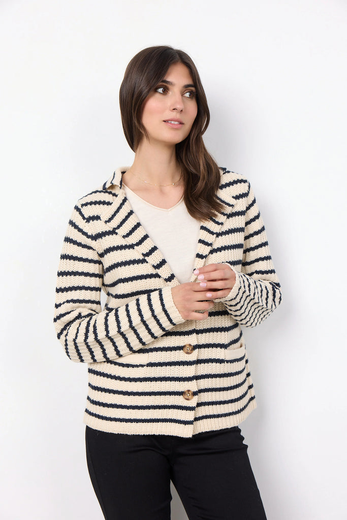 Soya Concept Knit Remone Stripe Cardigan