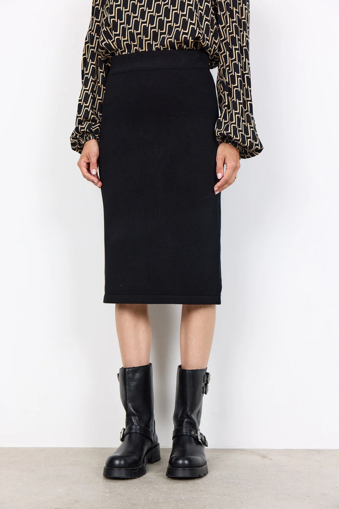 Soya Concept Black Knit Skirt