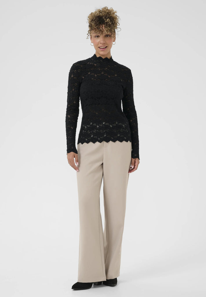 Cream CRAshley Turtleneck Pitch Black