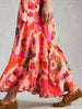 White Stuff Hope Bias Cut Skirt Pink Print