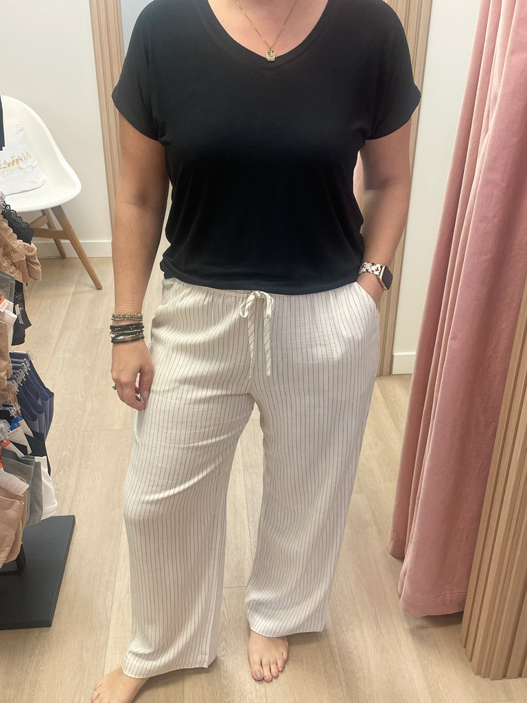Soya Concept Cream Stripe Pant