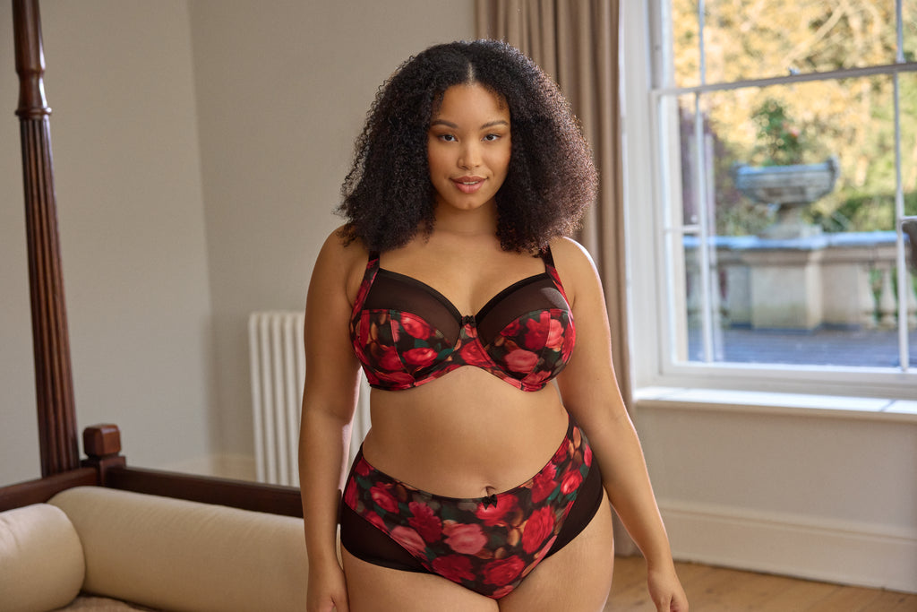 Sculptresse Bliss Full Cup Rose Print