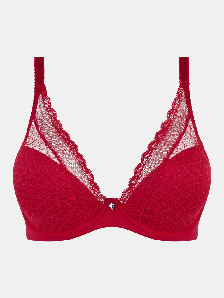 Norah Chic Plunge T-Shirt Bra Poppy Red