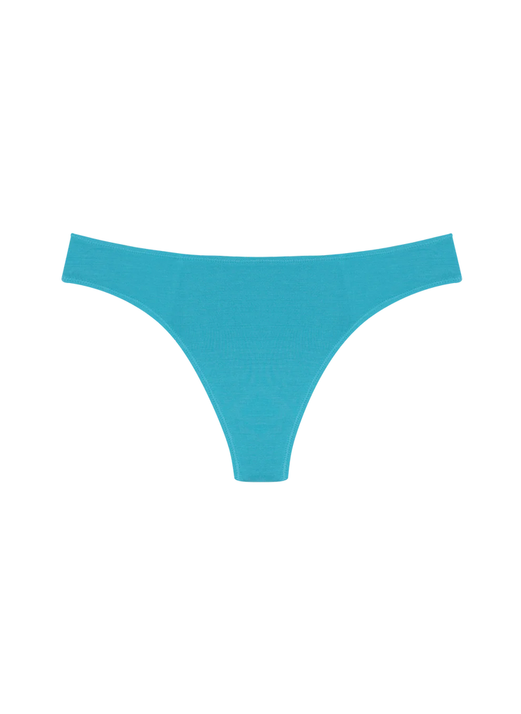 Blue Huha thong on a white background