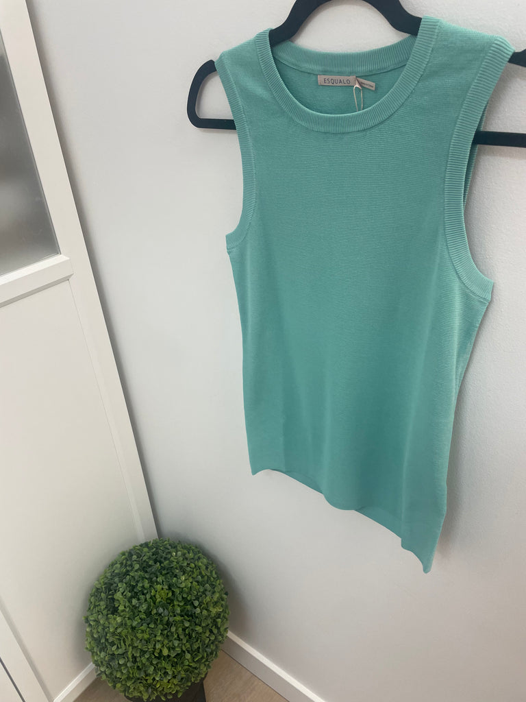 Esqualo Pool Blue Knit Tank