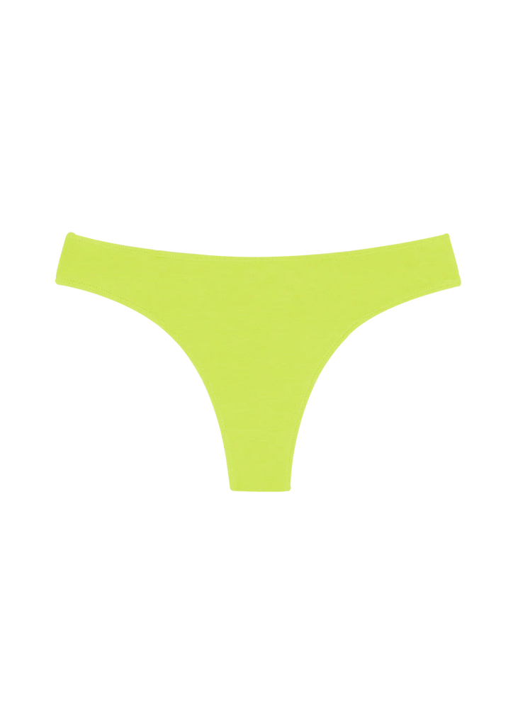 LimePunch Huha low profile thong front view