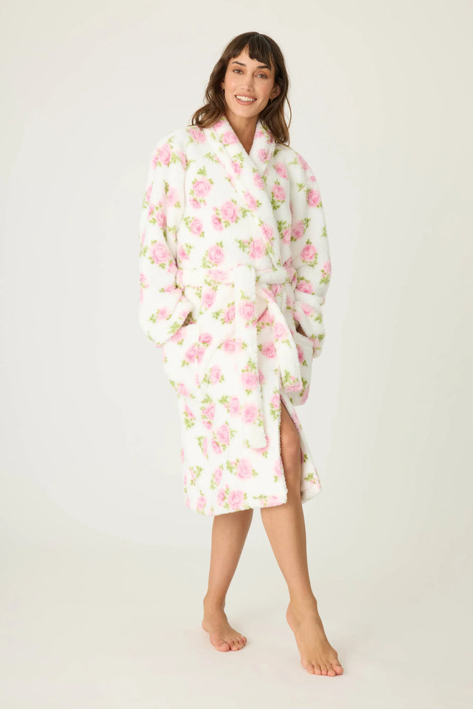 PJ Salvage Let's Get Cozy Floral Print Robe