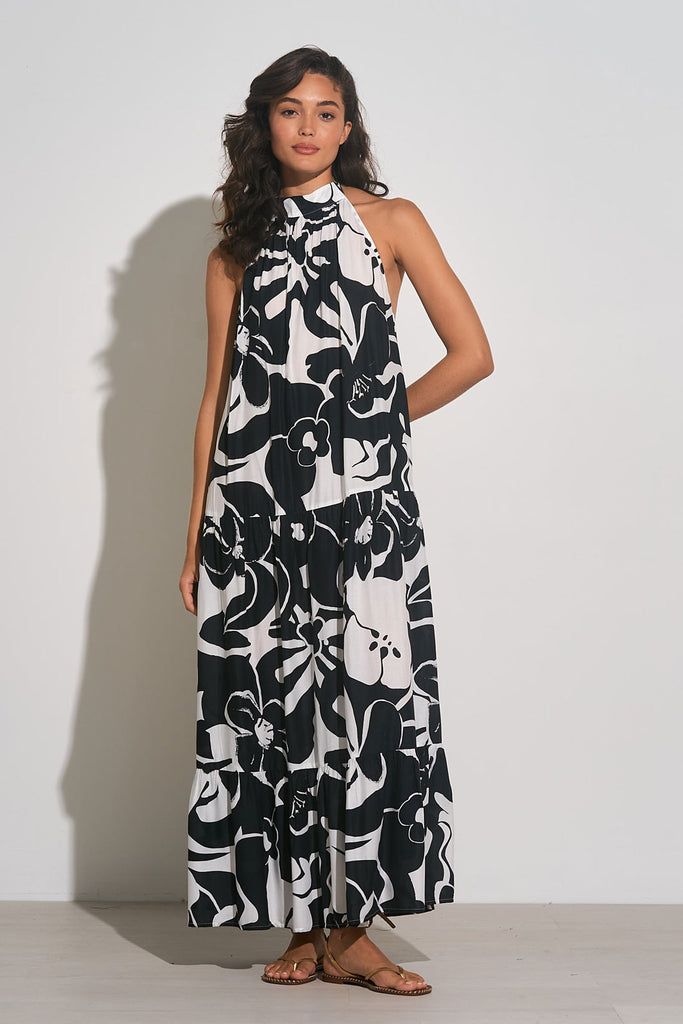 Elan Halter Maxi Dress
