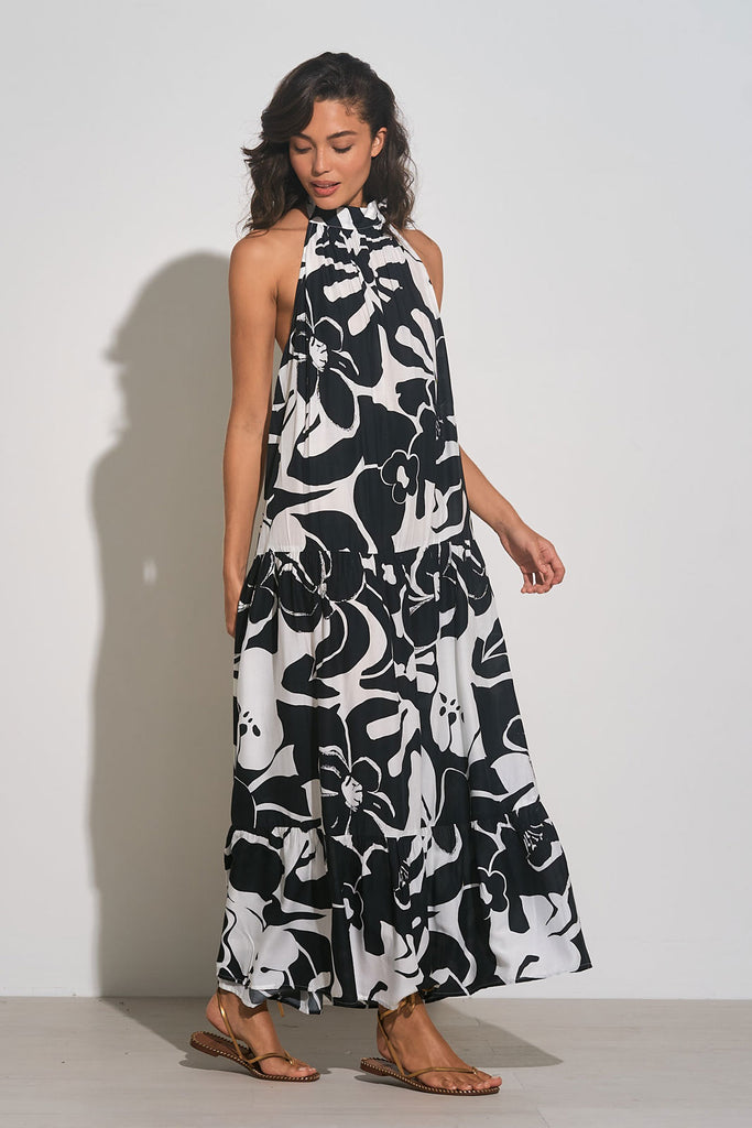 Elan Halter Maxi Dress