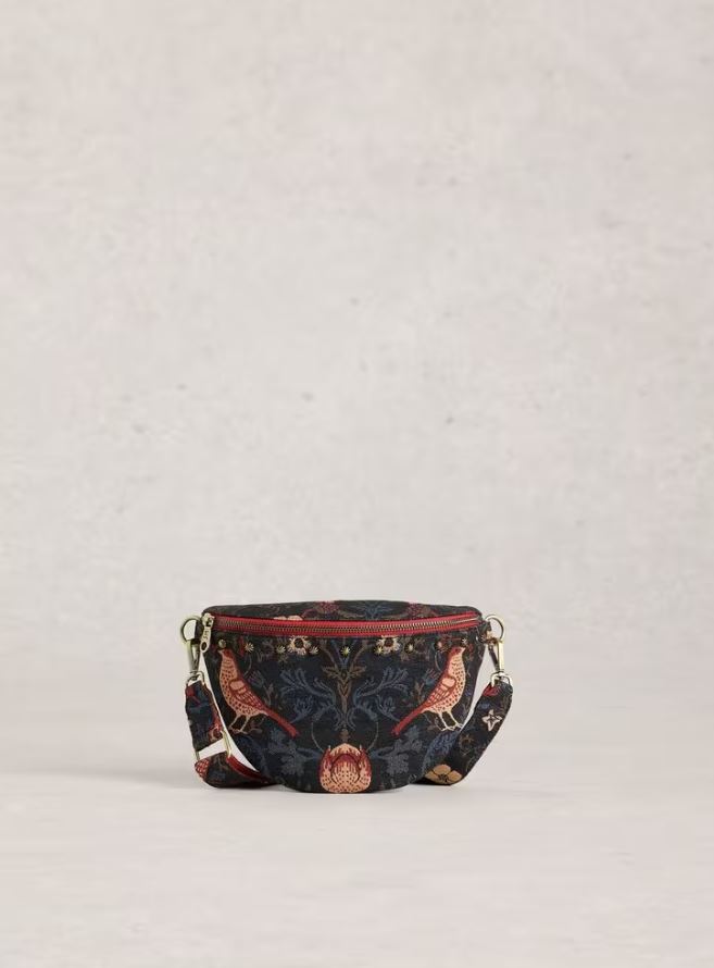 White Stuff Mini Jacquard Bag