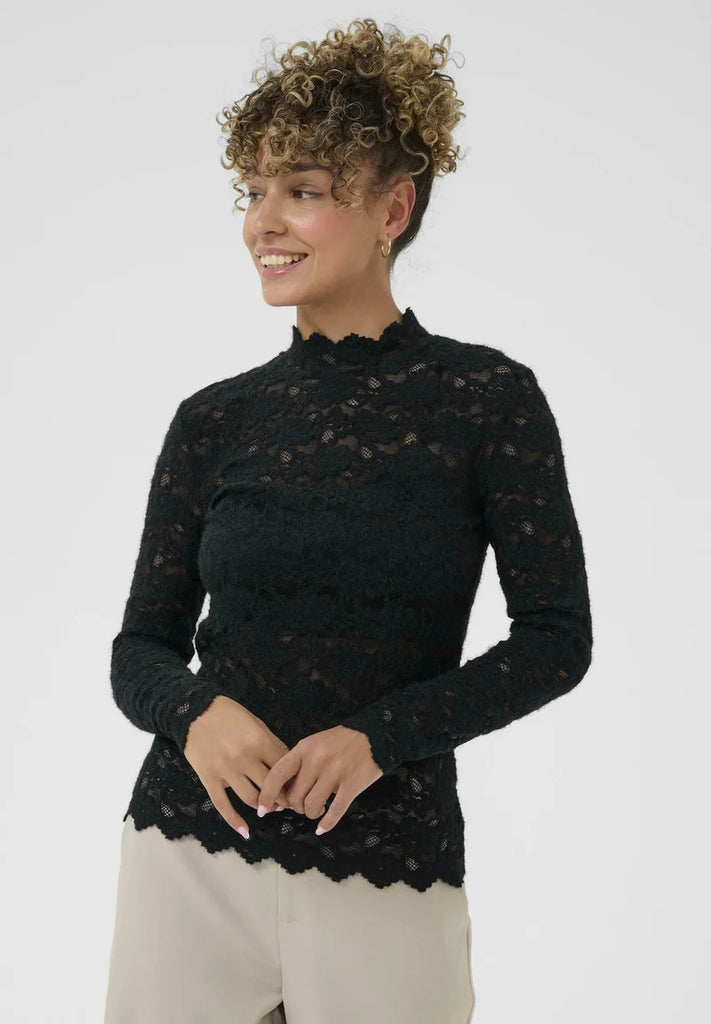 Cream CRAshley Turtleneck Pitch Black