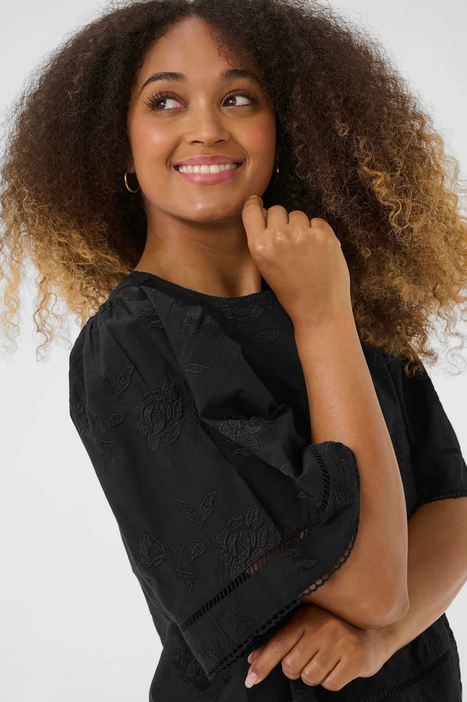 CREAM Anais Blouse Black