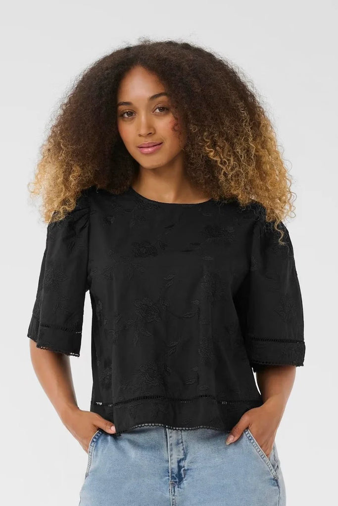 CREAM Anais Blouse Black