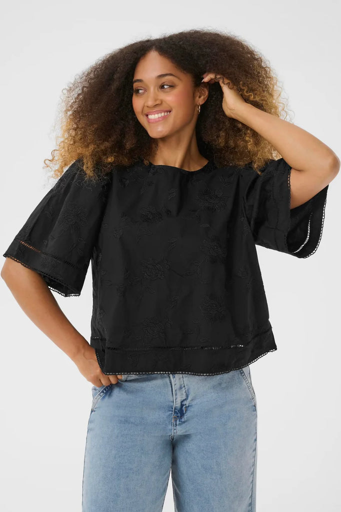 CREAM Anais Blouse Black