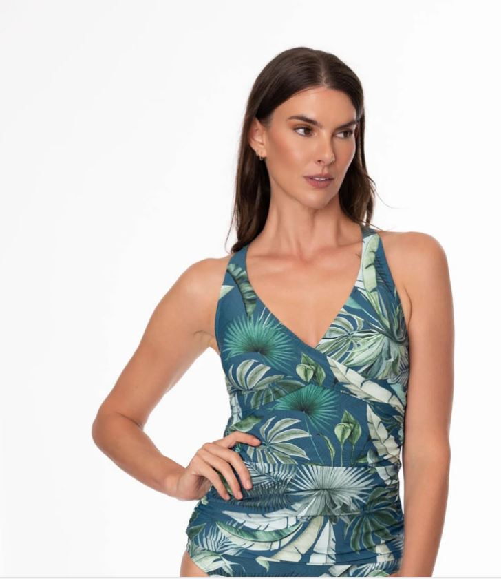 Jantzen Palm Toile Louise Wrap Tankini