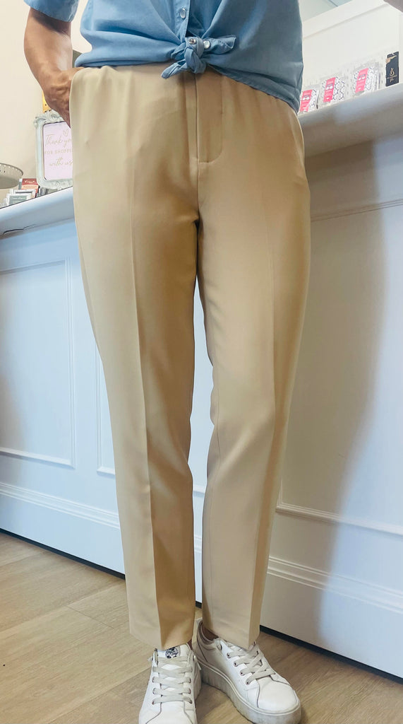 EsQualo Chino Trousers in City Sand