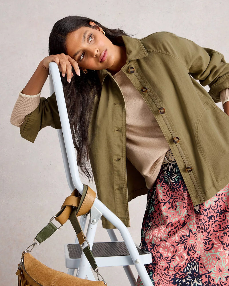 White Stuff Eden Jacket Khaki Green