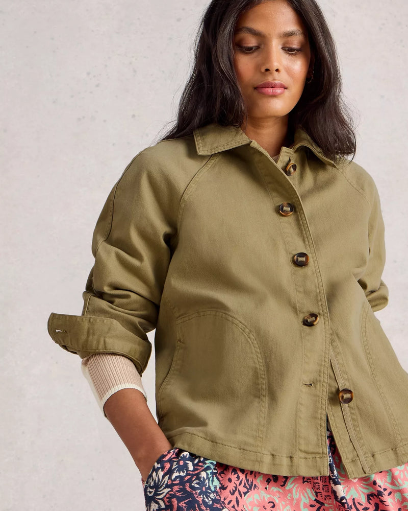 White Stuff Eden Jacket Khaki Green