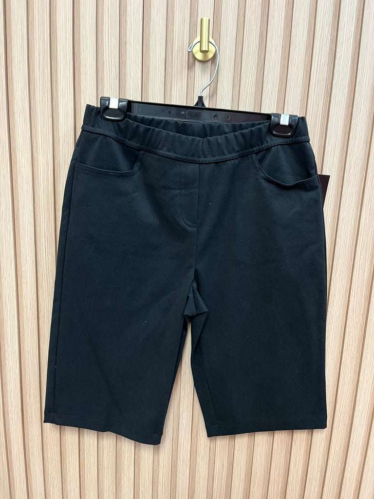 Soft Works Pull On Bermuda Shorts in Black