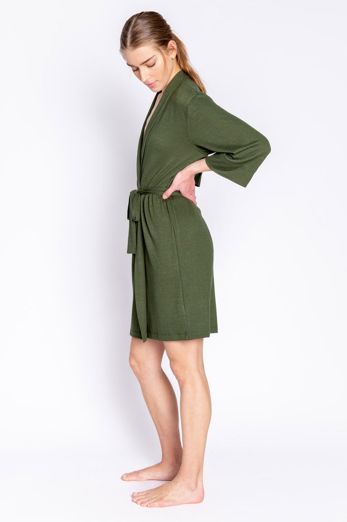 Reloved Lounge Olive Robe from PJ Salvage