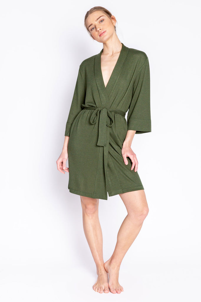 Reloved Lounge Olive Robe from PJ Salvage