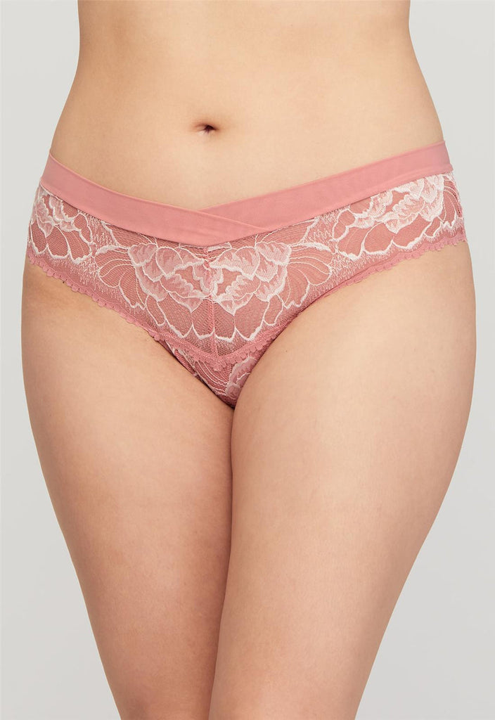 Blushing Rose High Waisted Thong from Montelle