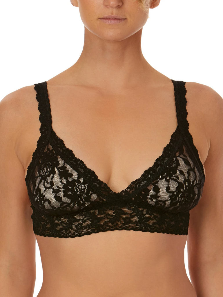 Black Crossover Lace Bralette from Hanky Panky