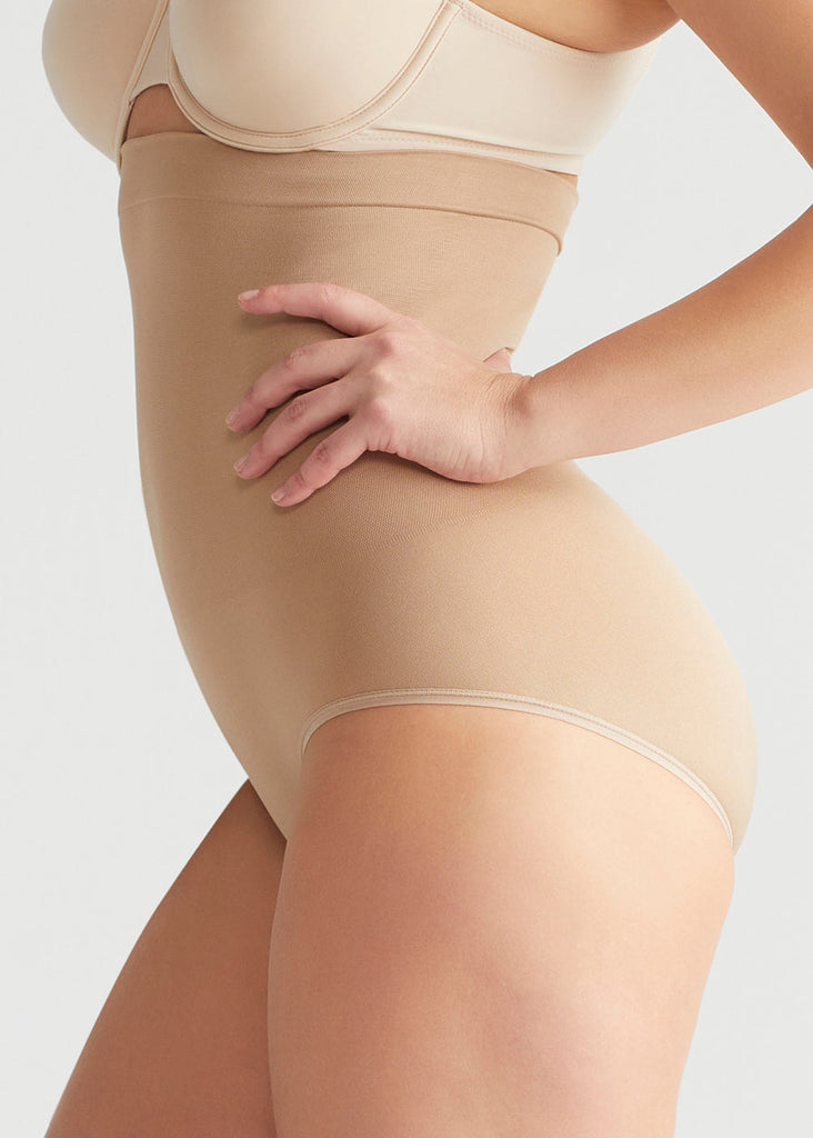 High Waisted Brief Shapewear from Yummie in Nude