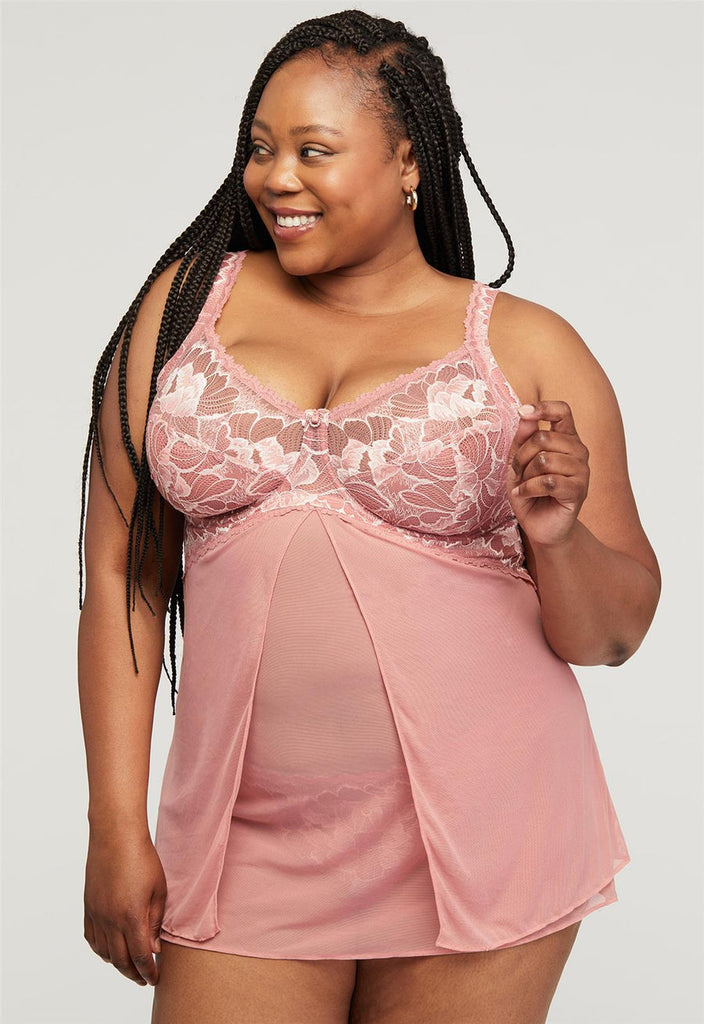 Blushing Rose Babydoll from Montelle (comes with matching gstring)